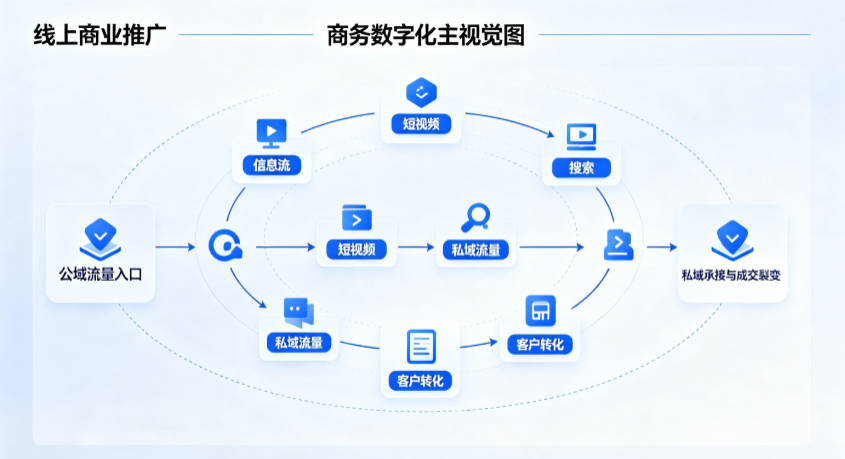 梓潼县线上商业推广怎么做？全域流量闭环搭建与低成本转化实战指南